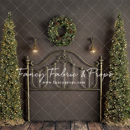 Rustic Holiday Bed With Trees