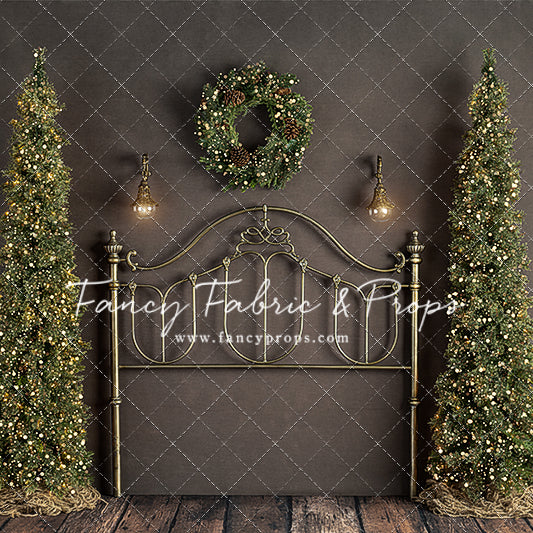 Rustic Holiday Bed With Trees