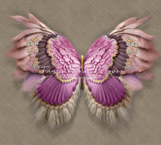 Shimmering Fuchsia Feathers - Petite