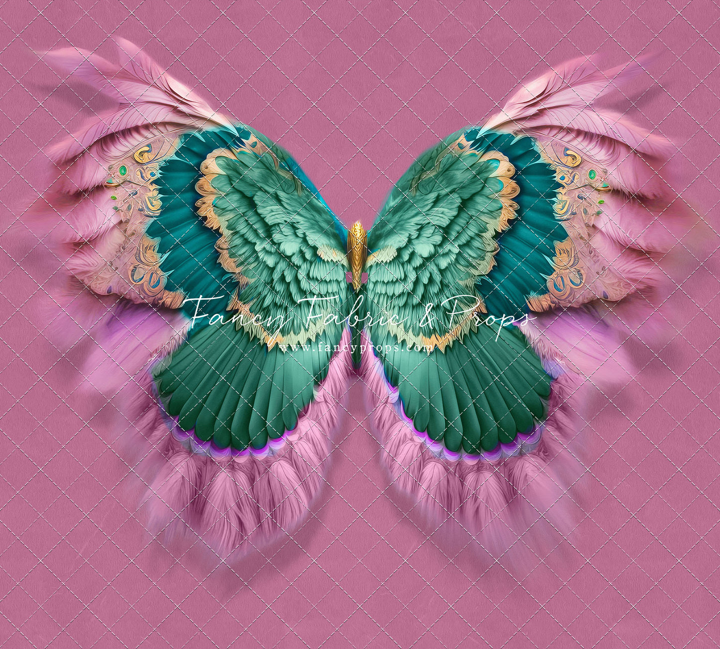 Shimmering Viridian Feathers - Petite