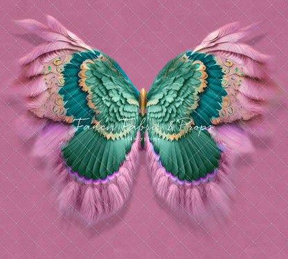 Shimmering Viridian Feathers - Petite