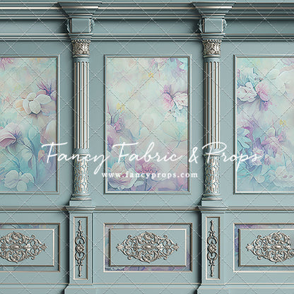 Sky Floral Victorian Wall - With Sweep Option