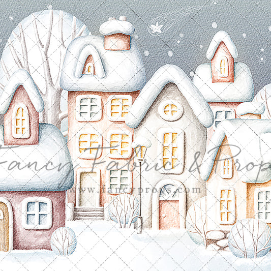 Evening Snowy Village