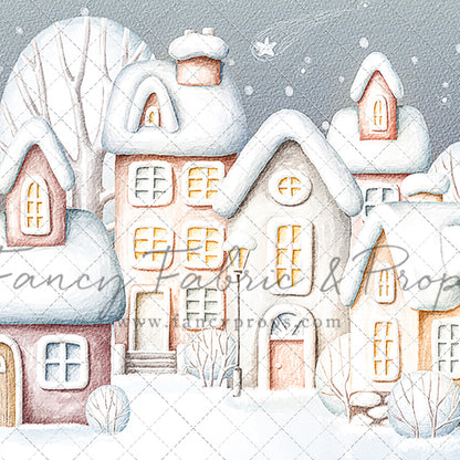 Evening Snowy Village