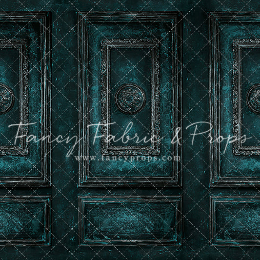 Teal Antiqued Wall