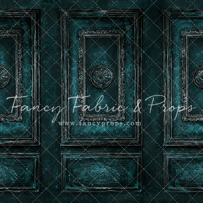 Teal Antiqued Wall