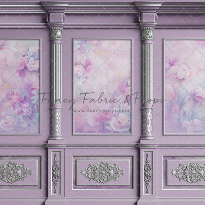 Violet Floral Victorian Wall - With Sweep Option