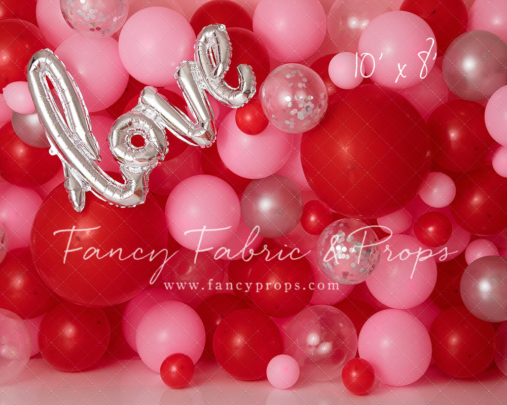 Valentine Chrome Balloon Wall