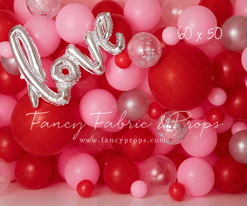 Valentine Chrome Balloon Wall
