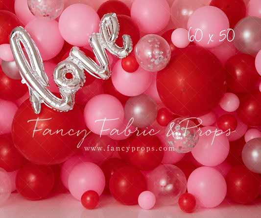 Valentine Chrome Balloon Wall
