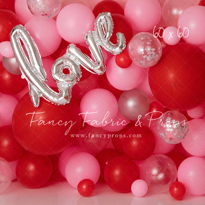 Valentine Chrome Balloon Wall