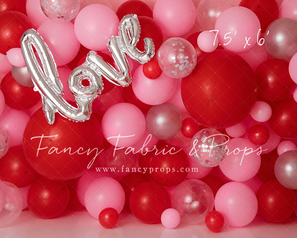 Valentine Chrome Balloon Wall
