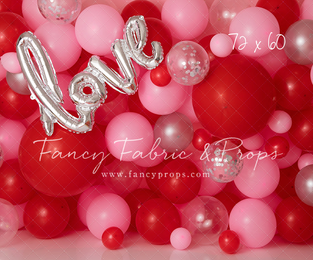 Valentine Chrome Balloon Wall