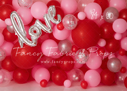 Valentine Chrome Balloon Wall