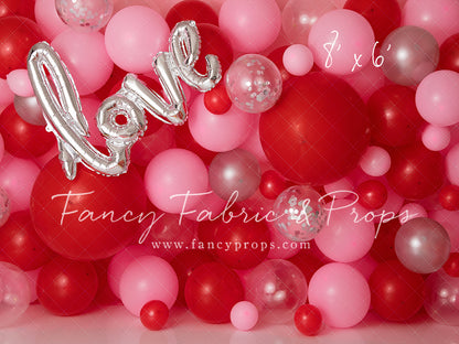 Valentine Chrome Balloon Wall