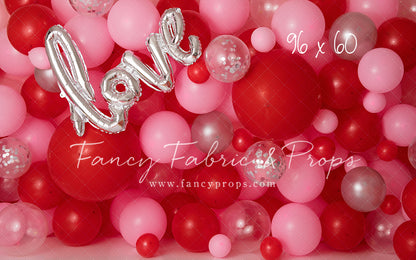 Valentine Chrome Balloon Wall