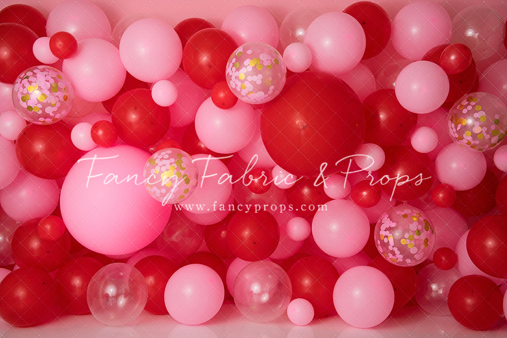 Valentine Confetti Balloon Wall