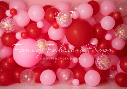 Valentine Confetti Balloon Wall