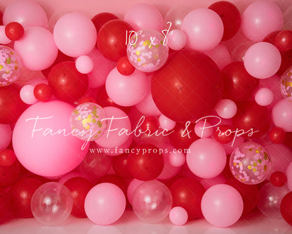 Valentine Confetti Balloon Wall