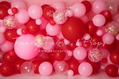 Valentine Confetti Balloon Wall