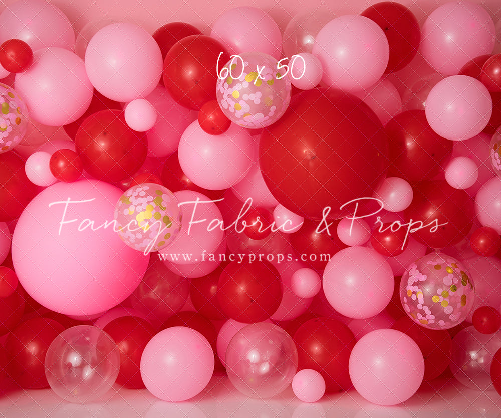 Valentine Confetti Balloon Wall