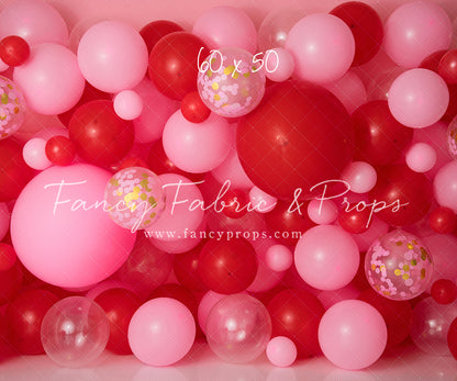 Valentine Confetti Balloon Wall