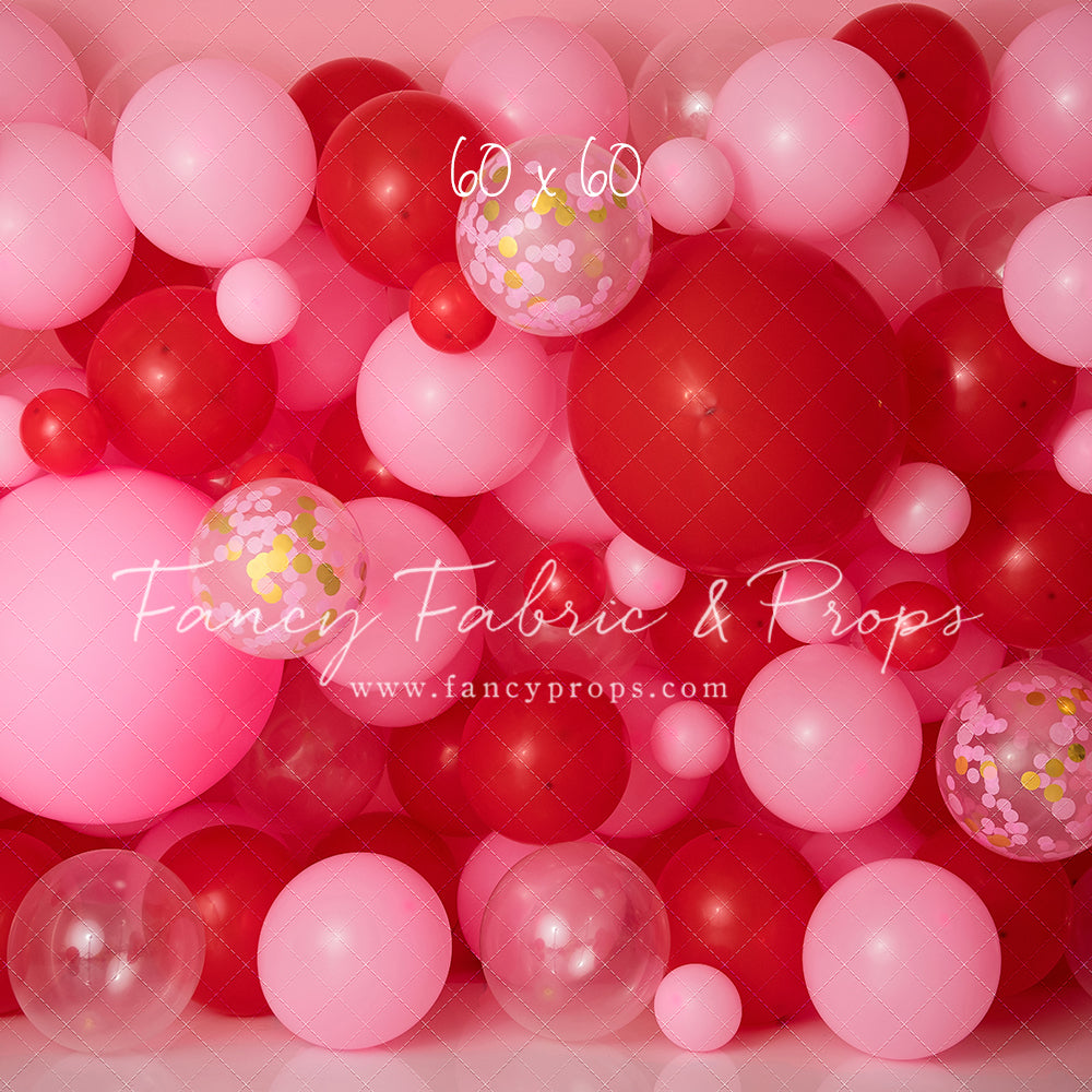 Valentine Confetti Balloon Wall