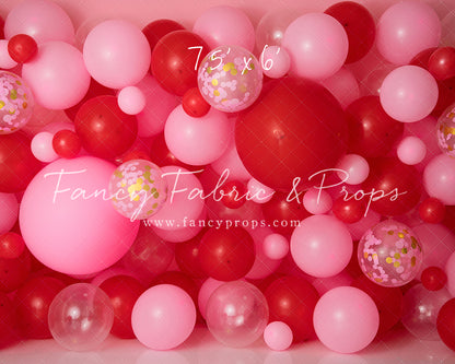 Valentine Confetti Balloon Wall