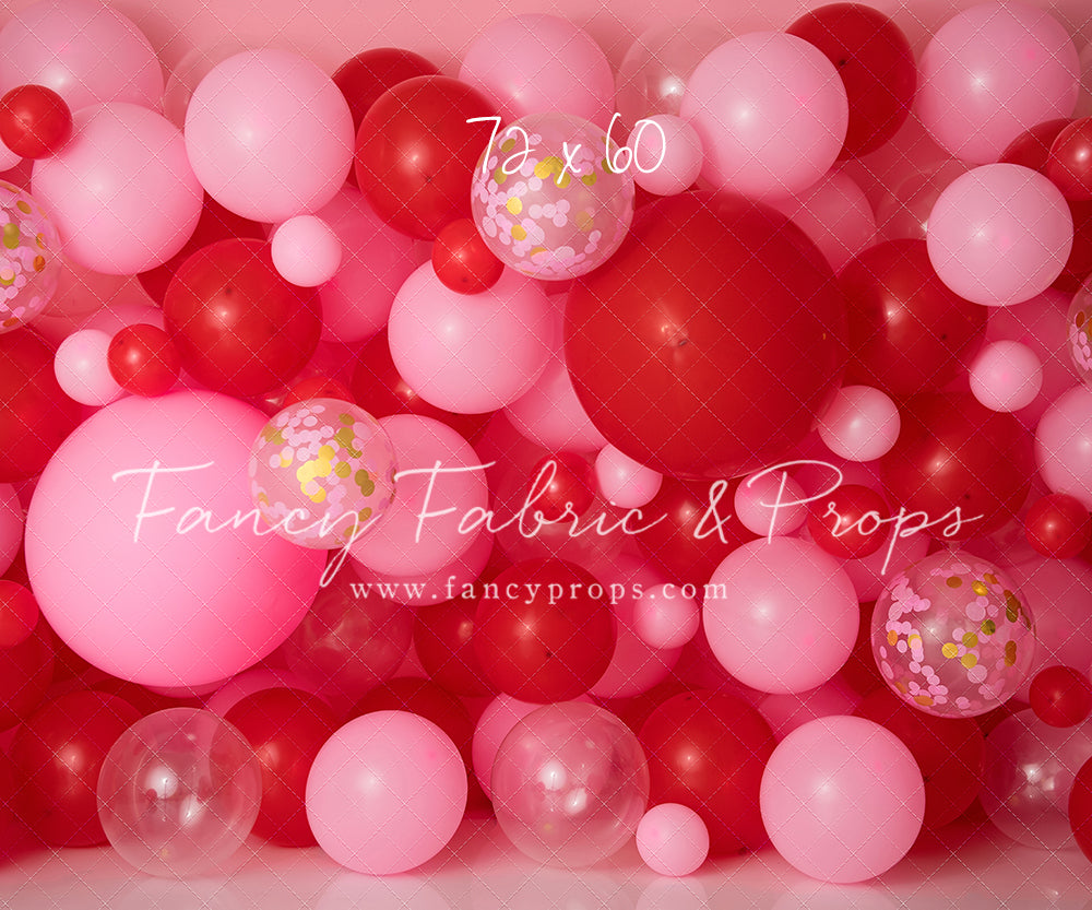 Valentine Confetti Balloon Wall