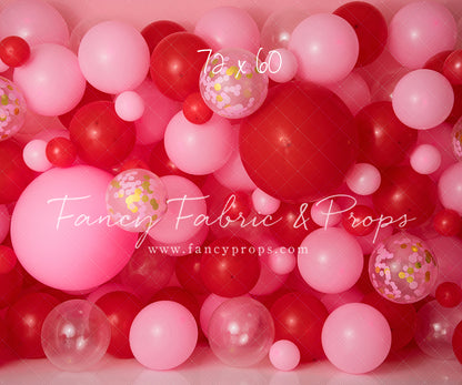 Valentine Confetti Balloon Wall