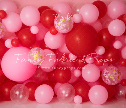 Valentine Confetti Balloon Wall