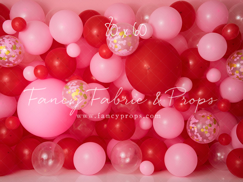 Valentine Confetti Balloon Wall