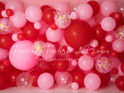 Valentine Confetti Balloon Wall