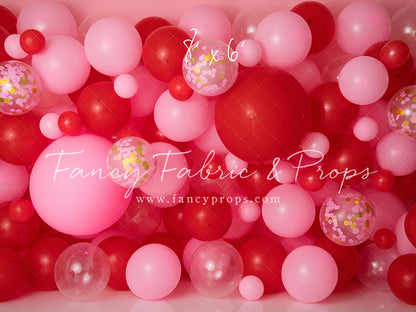 Valentine Confetti Balloon Wall