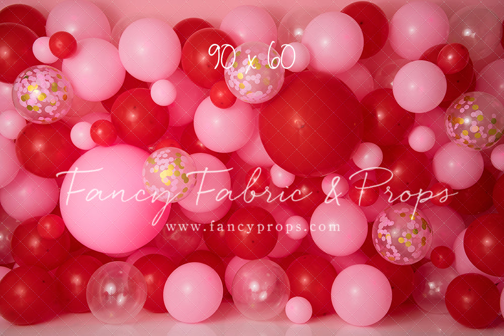 Valentine Confetti Balloon Wall