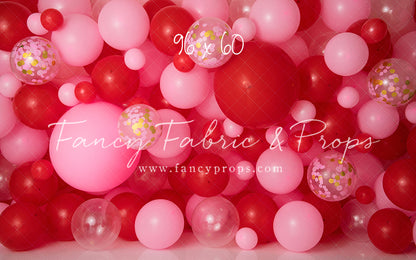 Valentine Confetti Balloon Wall
