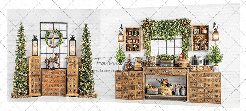 Vintage Holiday Kitchen 2pc Room