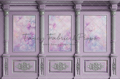Violet Floral Victorian Wall - With Sweep Option
