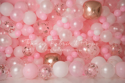 Rosegold Rouge Balloon Wall