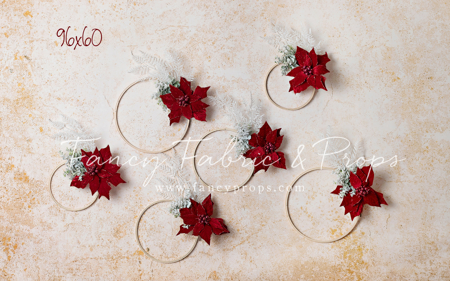 I Hoop You Love Poinsettias