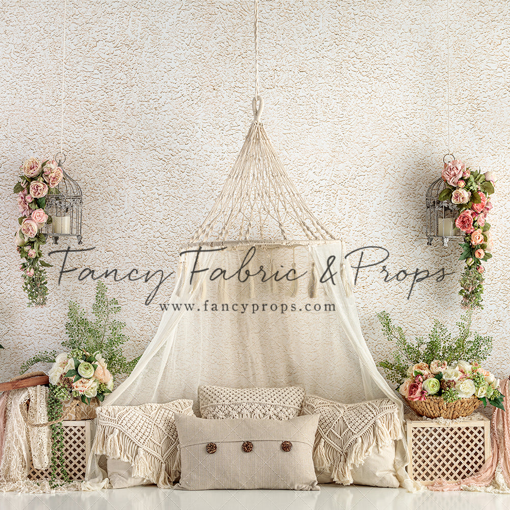 Fancy Fabric & Props Boho Oasis hot Photography Backdrop 7x6