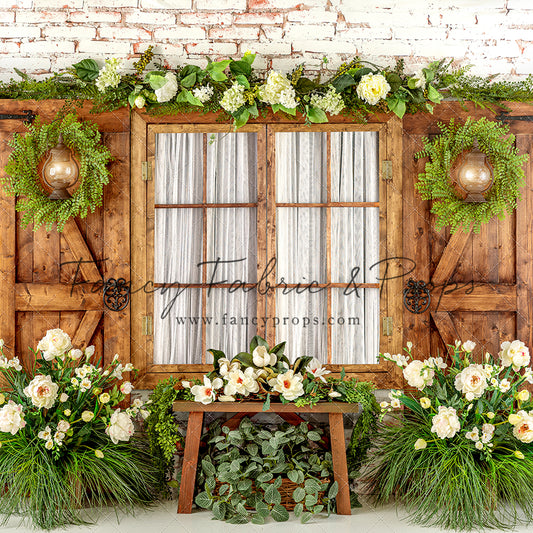 Botanical Floral Window