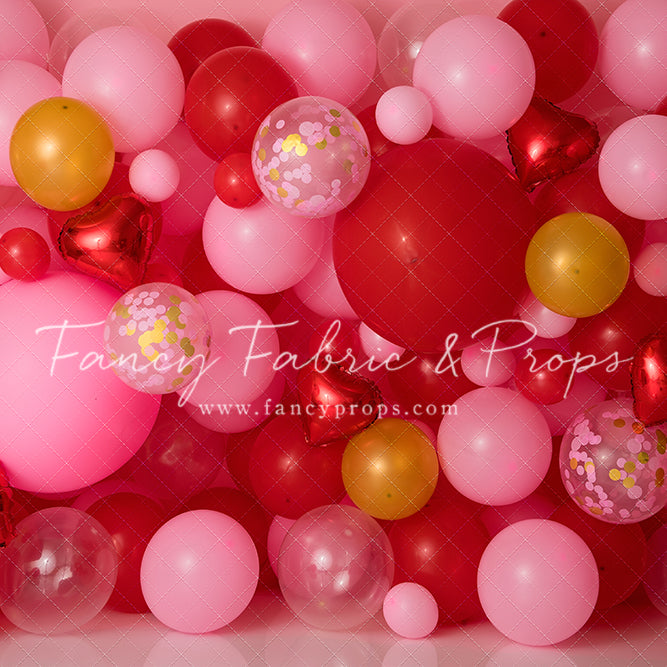 Golden Valentine Balloon Wall