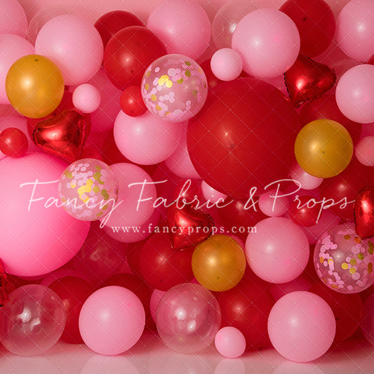 Golden Valentine Balloon Wall
