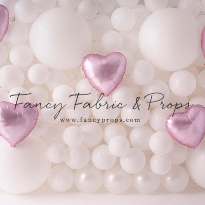 Pearl Valentine Balloon Wall