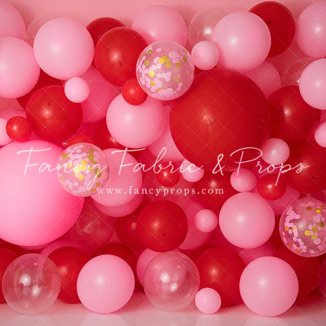 Valentine Confetti Balloon Wall